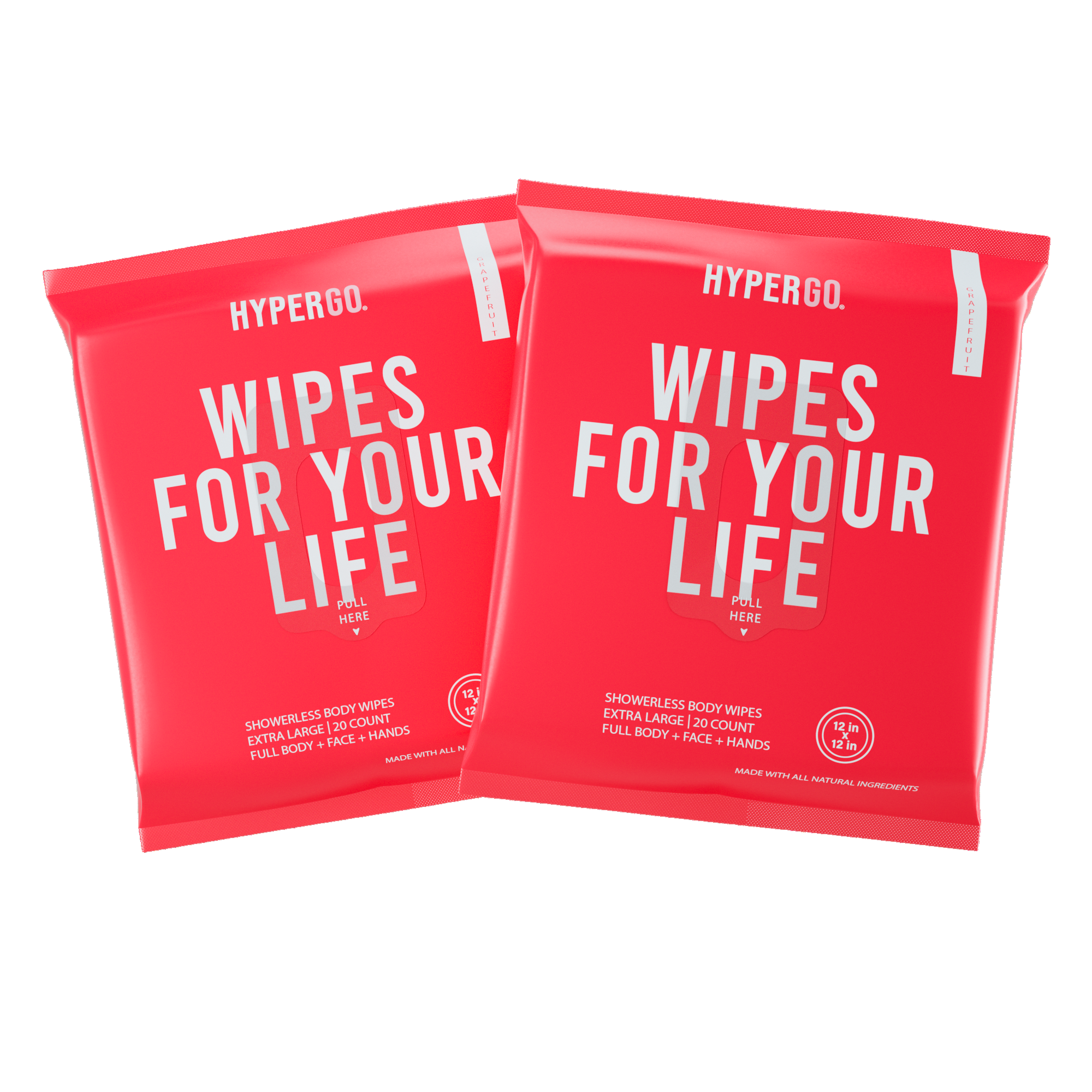 The Body Wipe (Grapefruit) - 20 Count - 2 pack