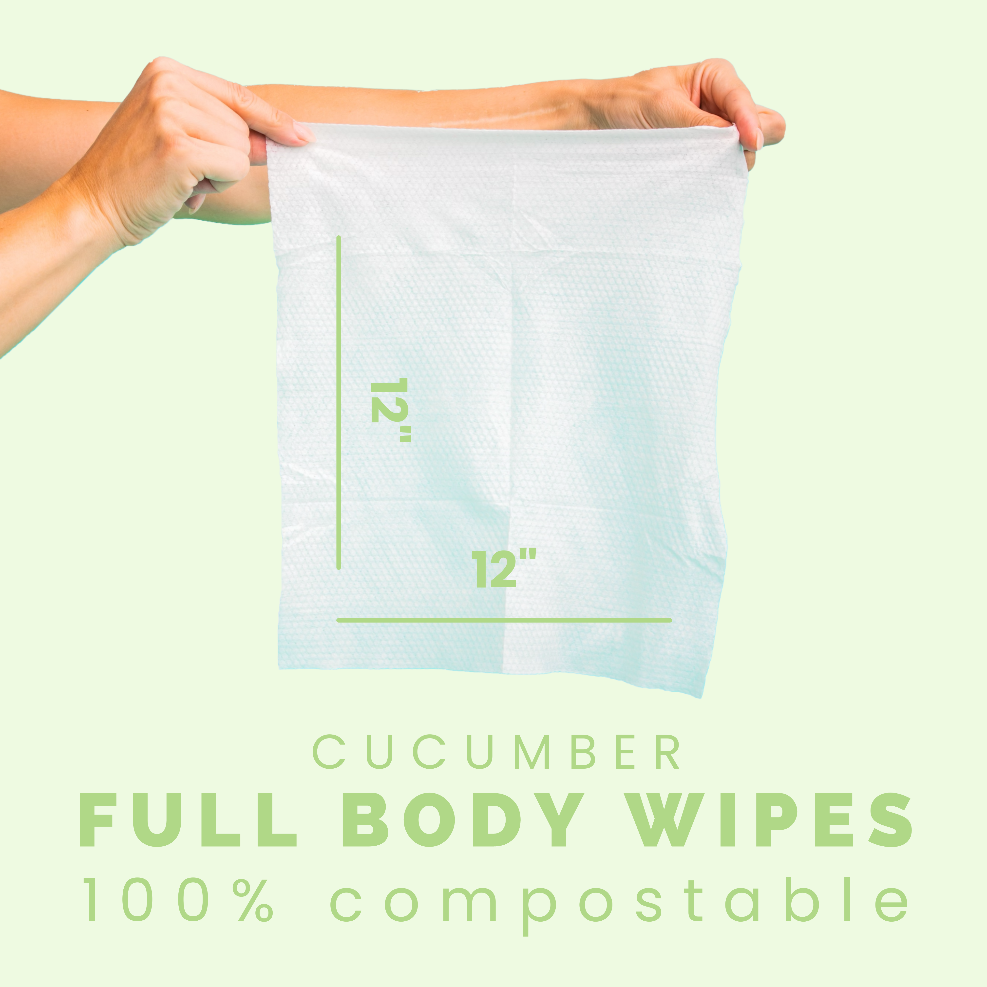 The Body Wipe (Cucumber) - 20 Count