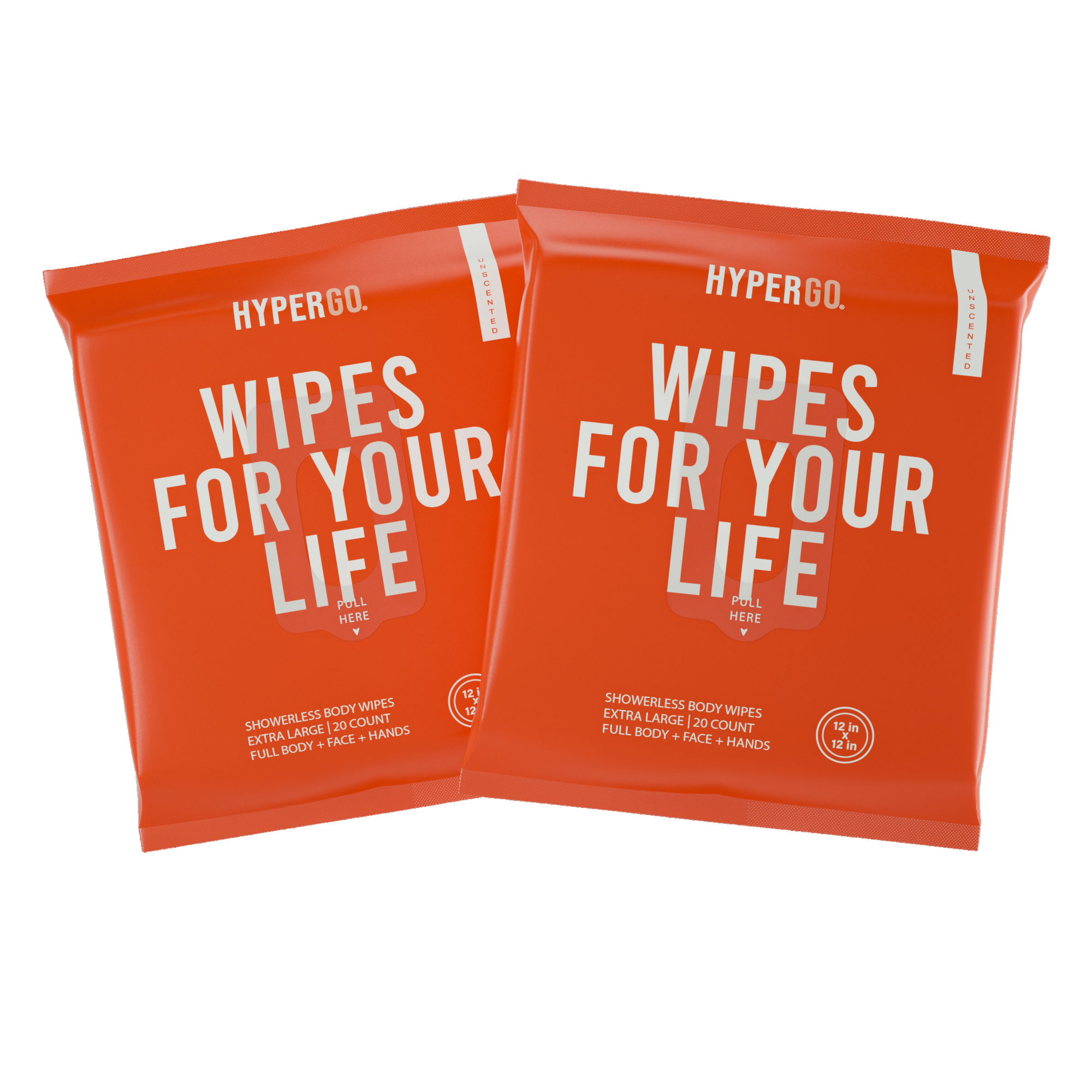 The Body Wipe (Unscented) - 20 Count - 2 Pack