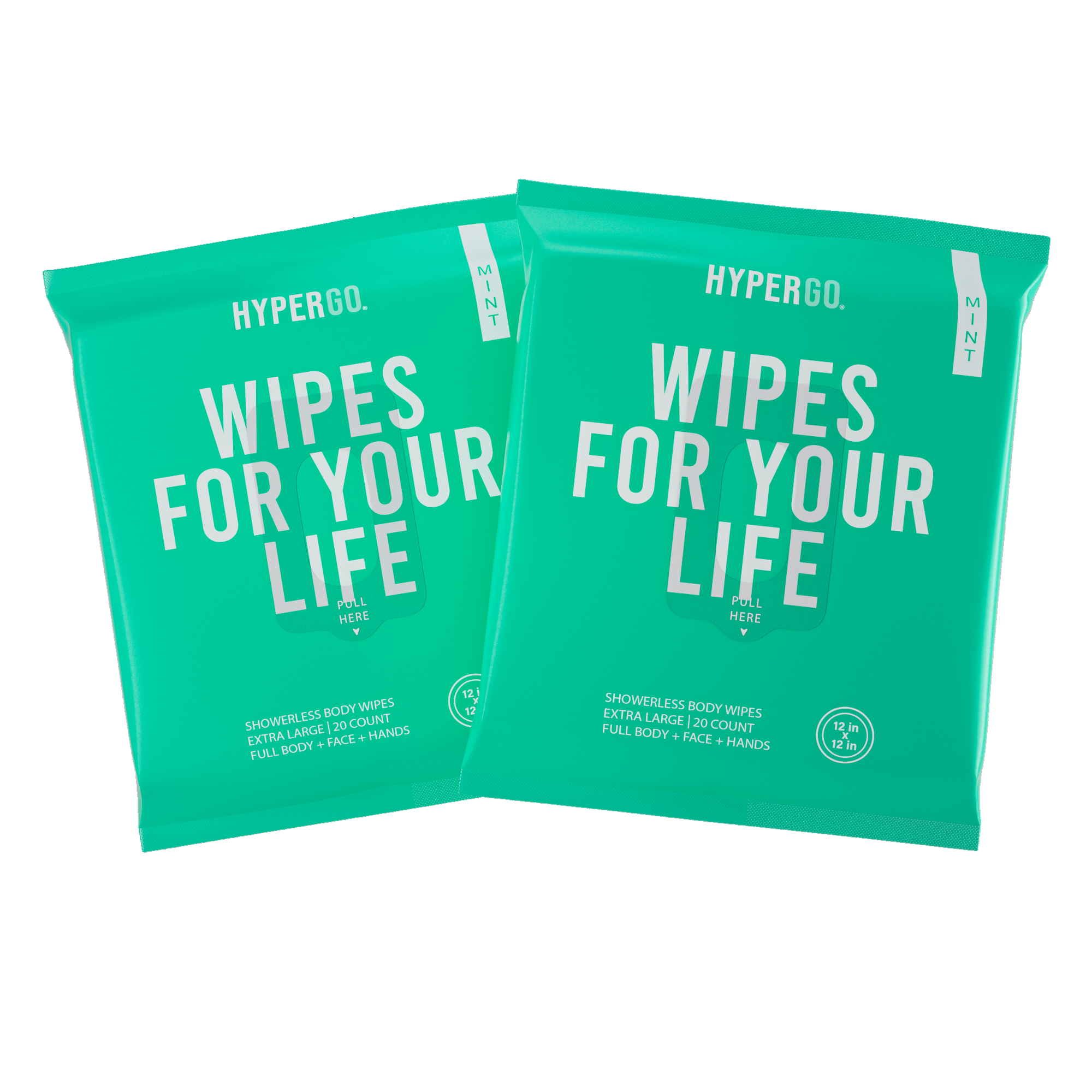 The Body Wipe (Refreshing Mint) - 20 Count - 2 Pack