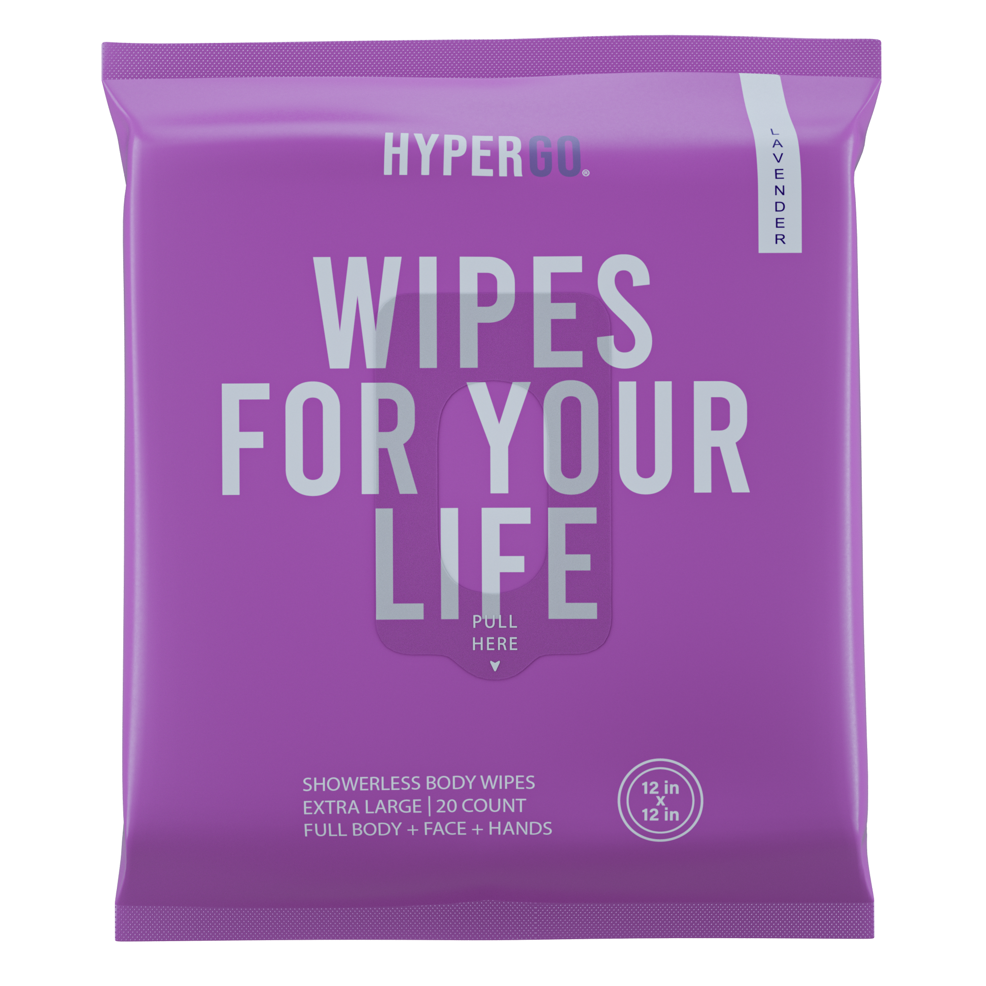 The Body Wipe (Lavender) - 20 Count